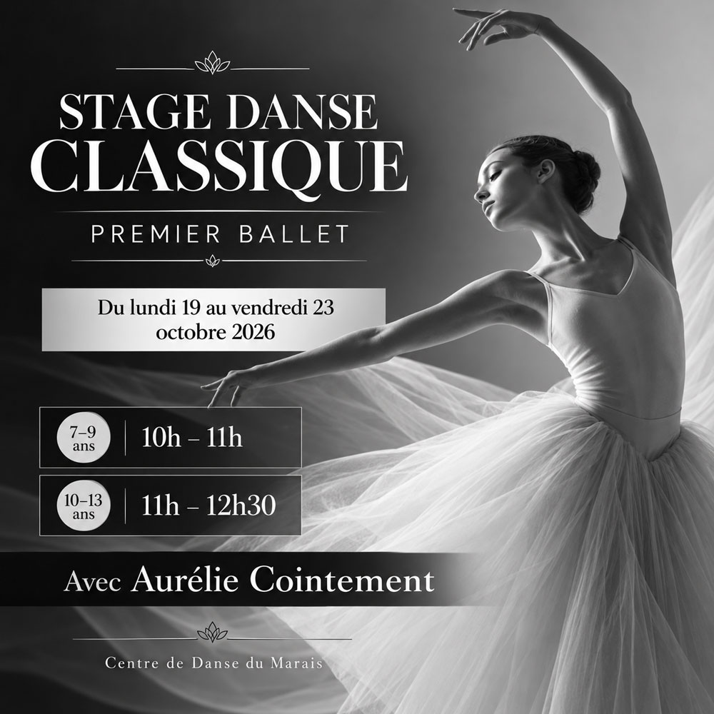 Stage de danse classique Premier Ballet au Centre de Danse du Marais