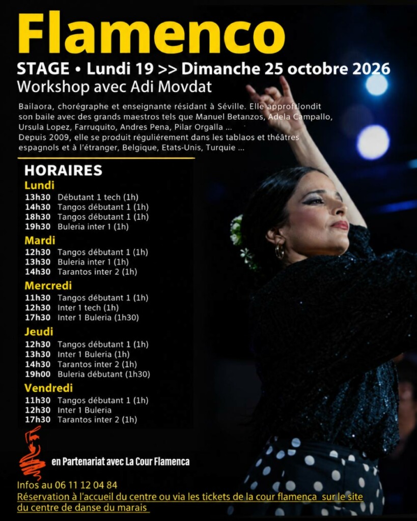 stage-flamenco-adi-movdat-maestra-octobre-cddm Stage Flamenco Adi Movdat Octobre 2026 CDDM